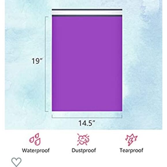 Poly Mailers XLARGE 50 piece Starter Pack w/Stickers - Picture 15 of 16